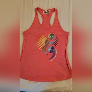 Women's Pink Graphic Tank Top